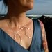 Aquarius Zodiac Constellation Sterling Silver Necklace on Rubber Cord