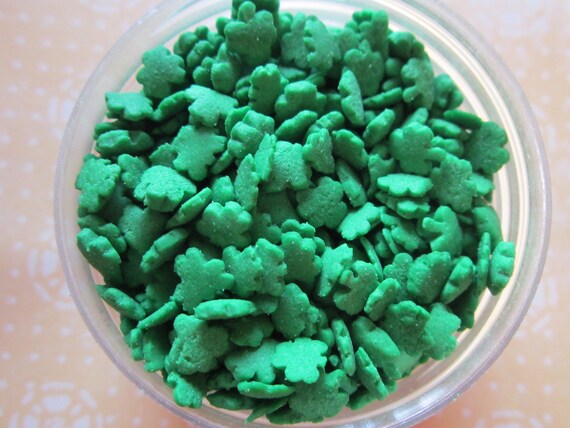2 oz Green Shamrock Candy Confetti Quin Cupcake Sprinkles Il_570xn