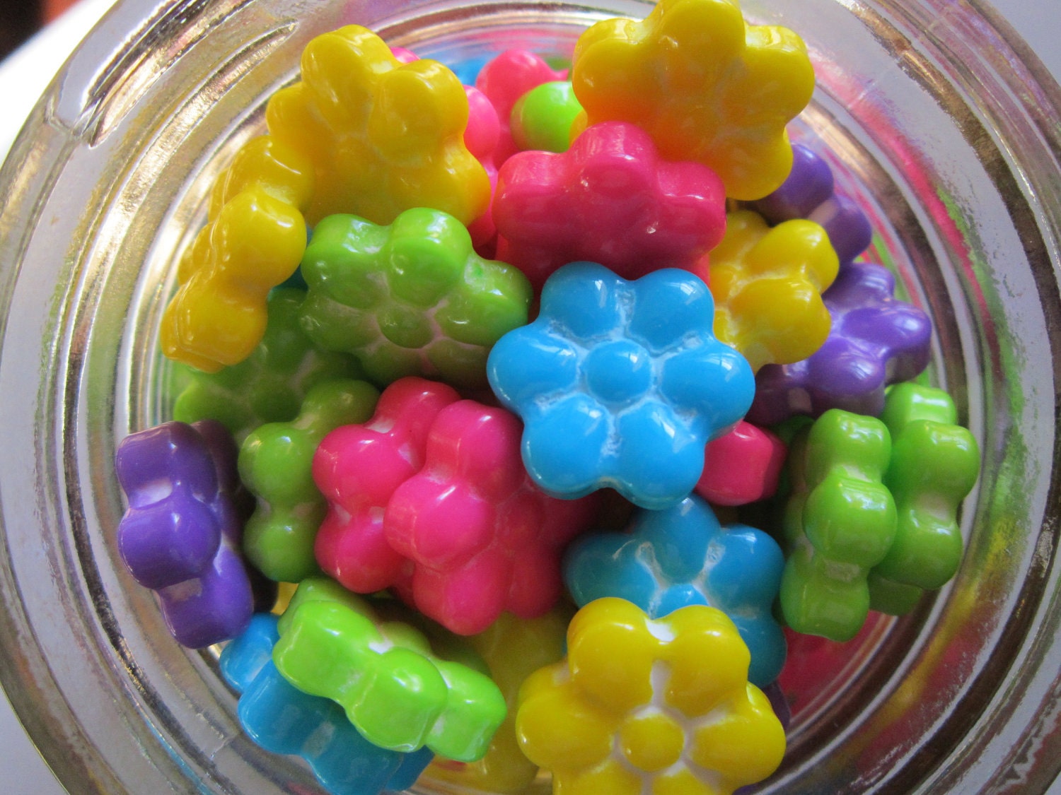 Neon Flower Power Candy Cupcake Cake Sprinkle Decoration 4oz (1/4 lb) Il_570xn