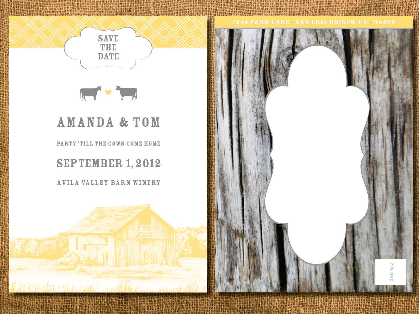 Rustic Barn Save-the-Date