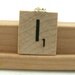 Mondrian Composition II in Red, Blue, Yellow Scrabble Tile Pendant