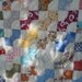 Price Reduced ... Large Vintage Patchwork Quilt Handmade with Feed Sack Fabrics