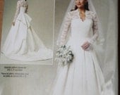 Princess Catherine Kate Middleton Wedding Gown Pattern BP249 or 5731, sizes 14-20