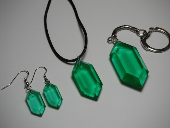 Legend of Zelda - Rupee Jewelry Set - Blue