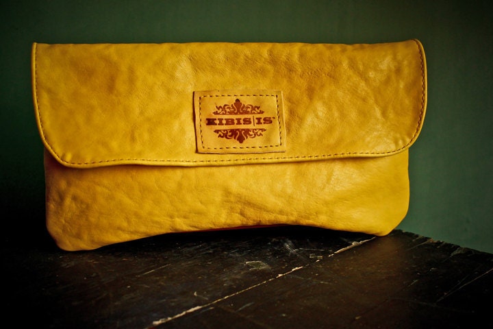 VALENTINA (M) VINTAGE calf leather pochette - hand made in Italy bags - free shipping  - Italian high quality leather