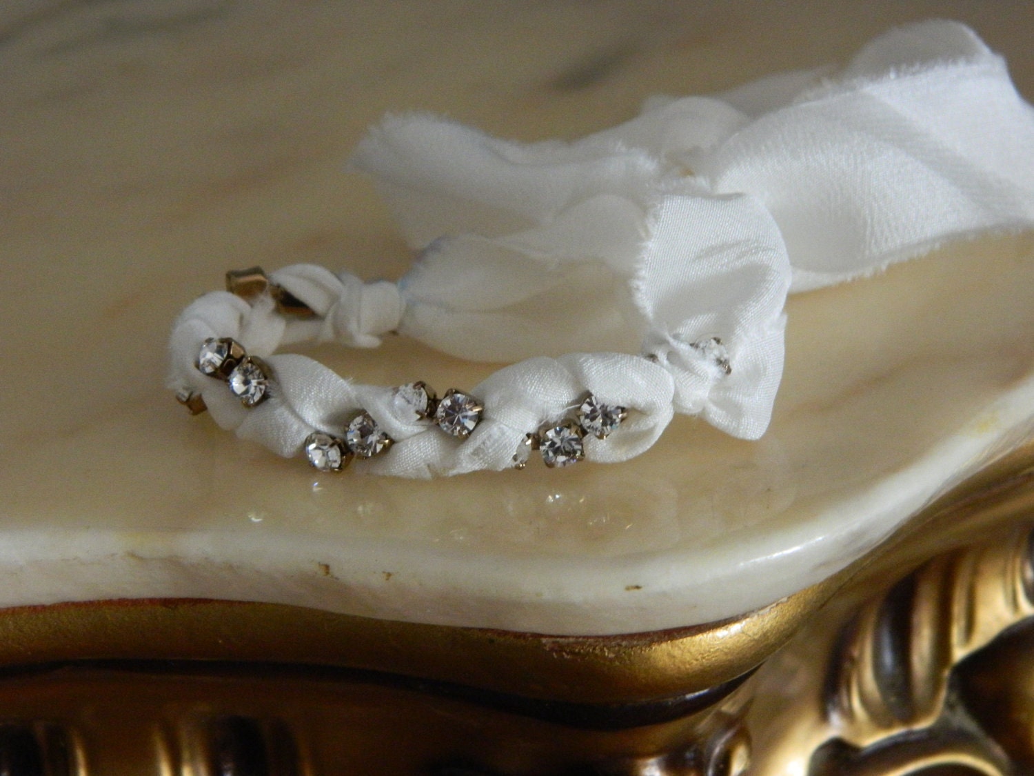 Silk and Swarovski Friendship Bracelet