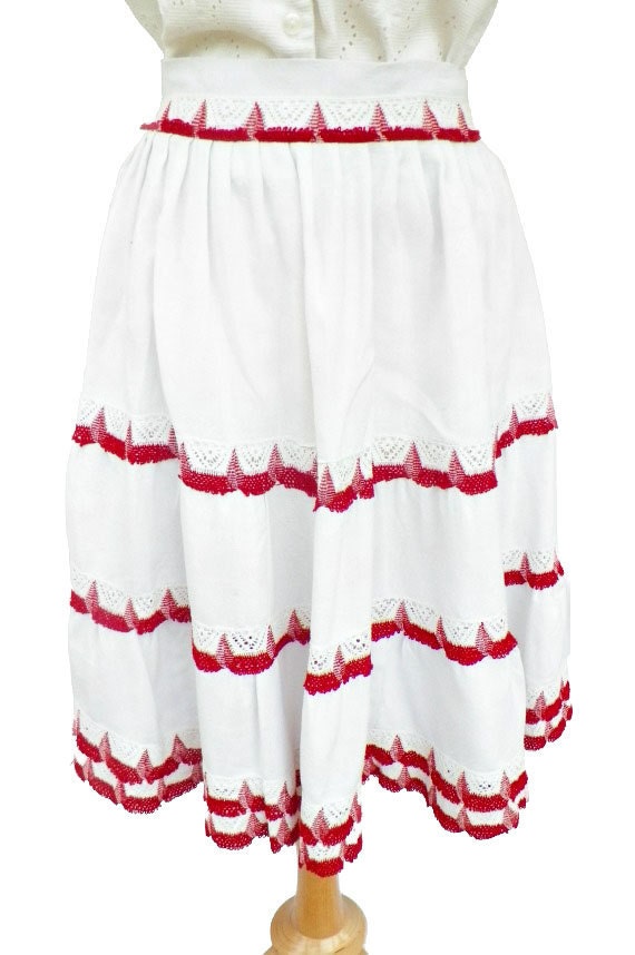 Vintage 60s gypsy boho skirt size small