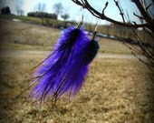 pretty purple and peacock earings