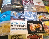upcycled tee shirt quilt- THROW SIZE