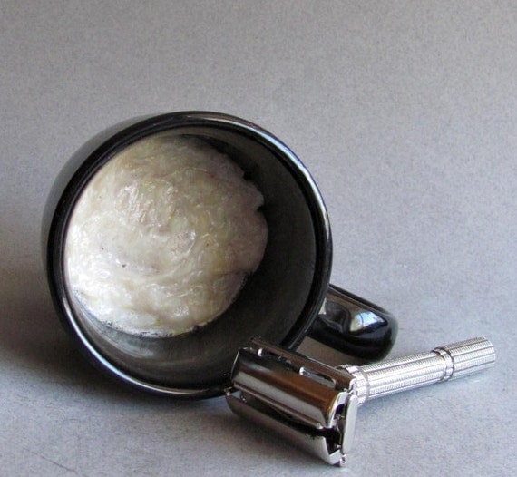 Men's Shaving Soap in a Mug Sandalwood, French Vanilla, Cinnamon