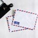 Set of 20 Vintage Style AirMail /Par Avion Envelopes, size 4.5 x 6.3 inches, for postcard, crafts - plus FREE Vintage Stamps