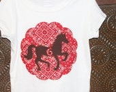 Rodeo Horse Applique Birthday Shirt