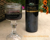 Mason Jar Redneck Wine Glasses, Set of 2, In Chic Southern Style .......READY TO SHIP