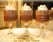 Set of 4 Mason Jar Redneck Dessert / Wine Glasses, In Chic Southern Style READY TO SHIP