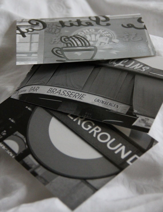 Travel Photo Postcard Set (3) - London Underground Amelie Paris New York Mandarin Photographs