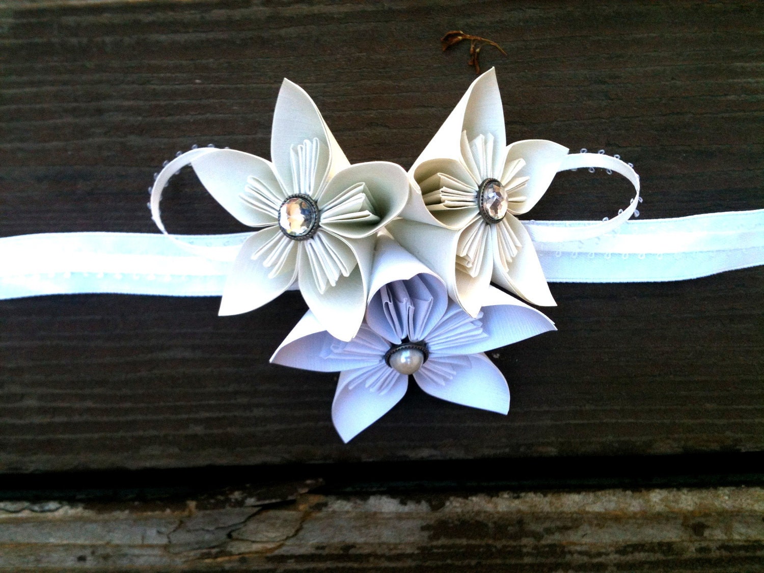 Origami corsage kusudama flower made to order