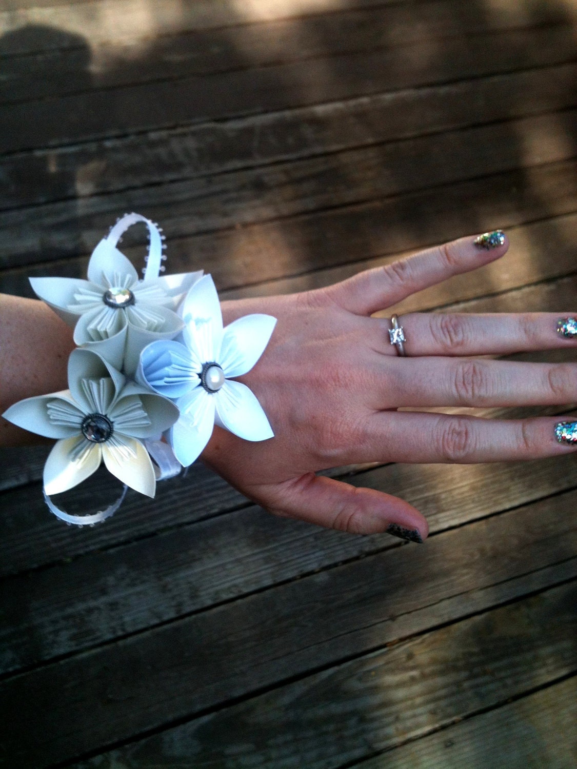 Origami corsage kusudama flower made to order