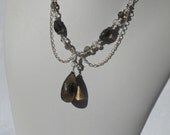 JUMBO SMOKEY QUARTZ Natural Gemstone 3 Piece Jewelry Set