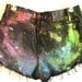 Galaxy Shorts //Studded High Waist Black Jeans // Made to Order ALL SIZES