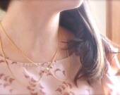 Peter Pan collar necklace in golden chain, removable and adjustable, autumn trend