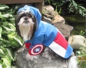 First Avengers Super Hero Captain America Dog Costume size Medium