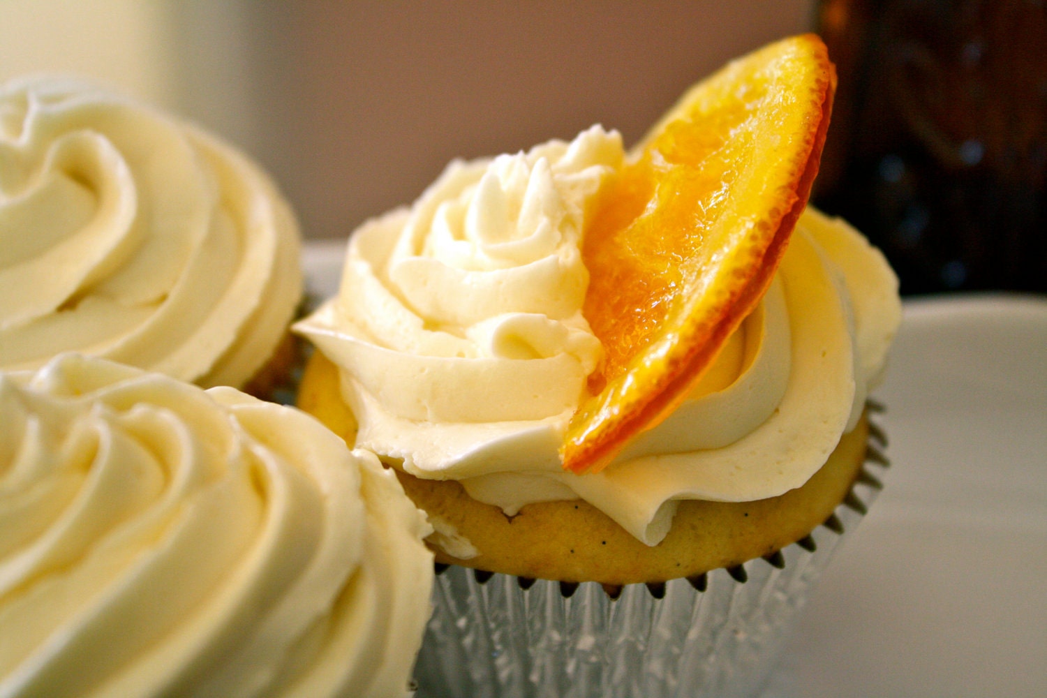 Orange Vanilla Bean Cupcake