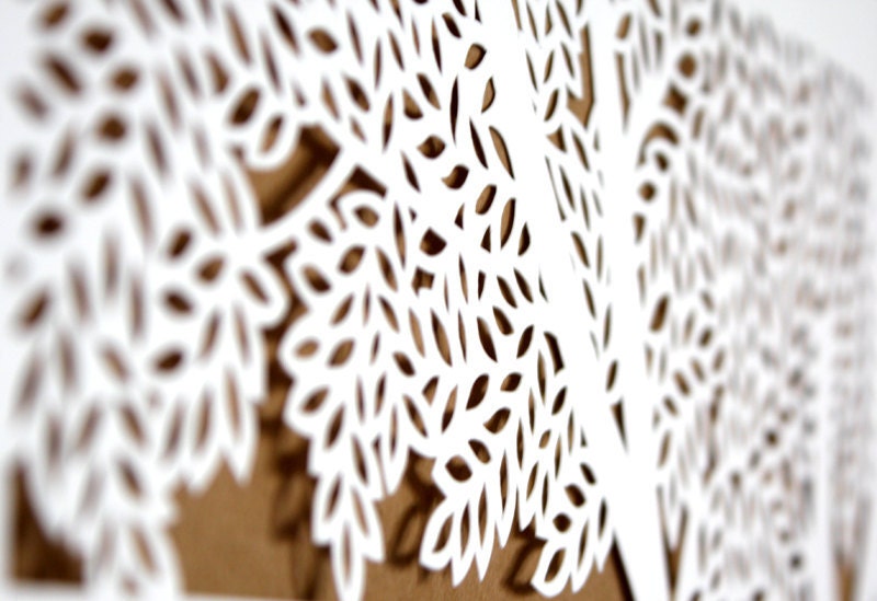 Tree of Life papercut ketubah