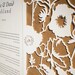 Poppy Flowers papercut ketubah
