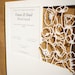 Poppy Flowers papercut guest registry poster