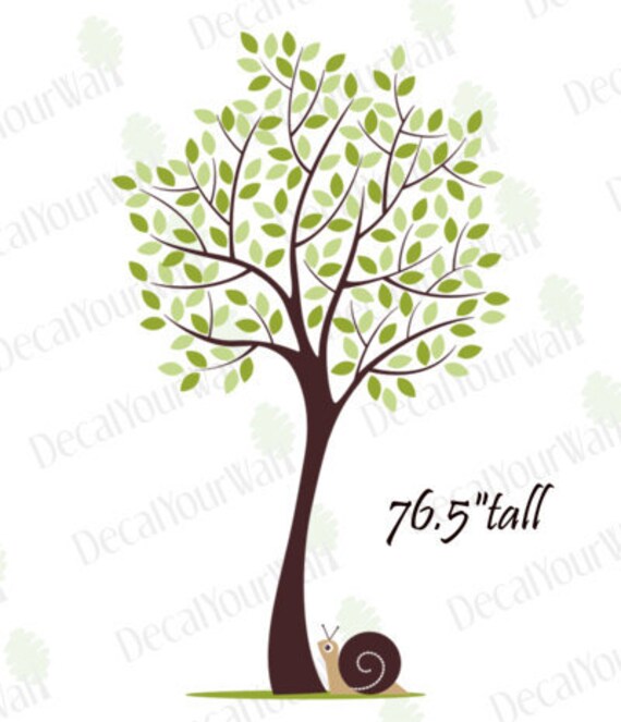 76.5" tall  Large Tree Removable Wall Decal Vinyl Sticker Home Decor Nuresery kids Wall Art