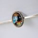 Art Deco / 1920s butterfly wing bar brooch // KINGFISHER