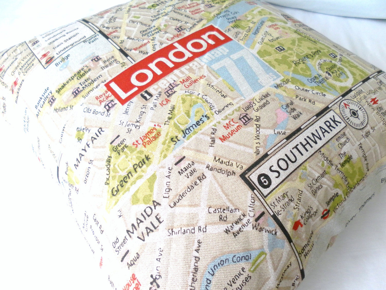 London Map Cushion
