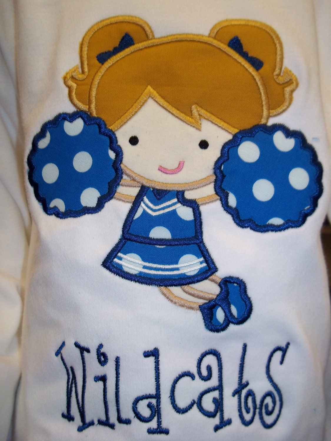 UK WILDCATS Girls Size 6 Cheer Uniform Personalized Handmade Boutique Ruffle Shirt & Pant Set