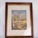 Vintage Ringneck Pheasant Painting Outdoor Scene 1981 Metallic Print Glass Frame