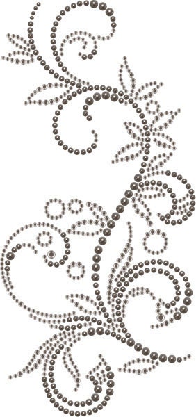 Nature Garden Say It In Crystals and Pearls Self Adhesive Sticker Flourish by Prima Marketing 554194