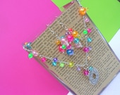 rainbow drops handmade jewelry set