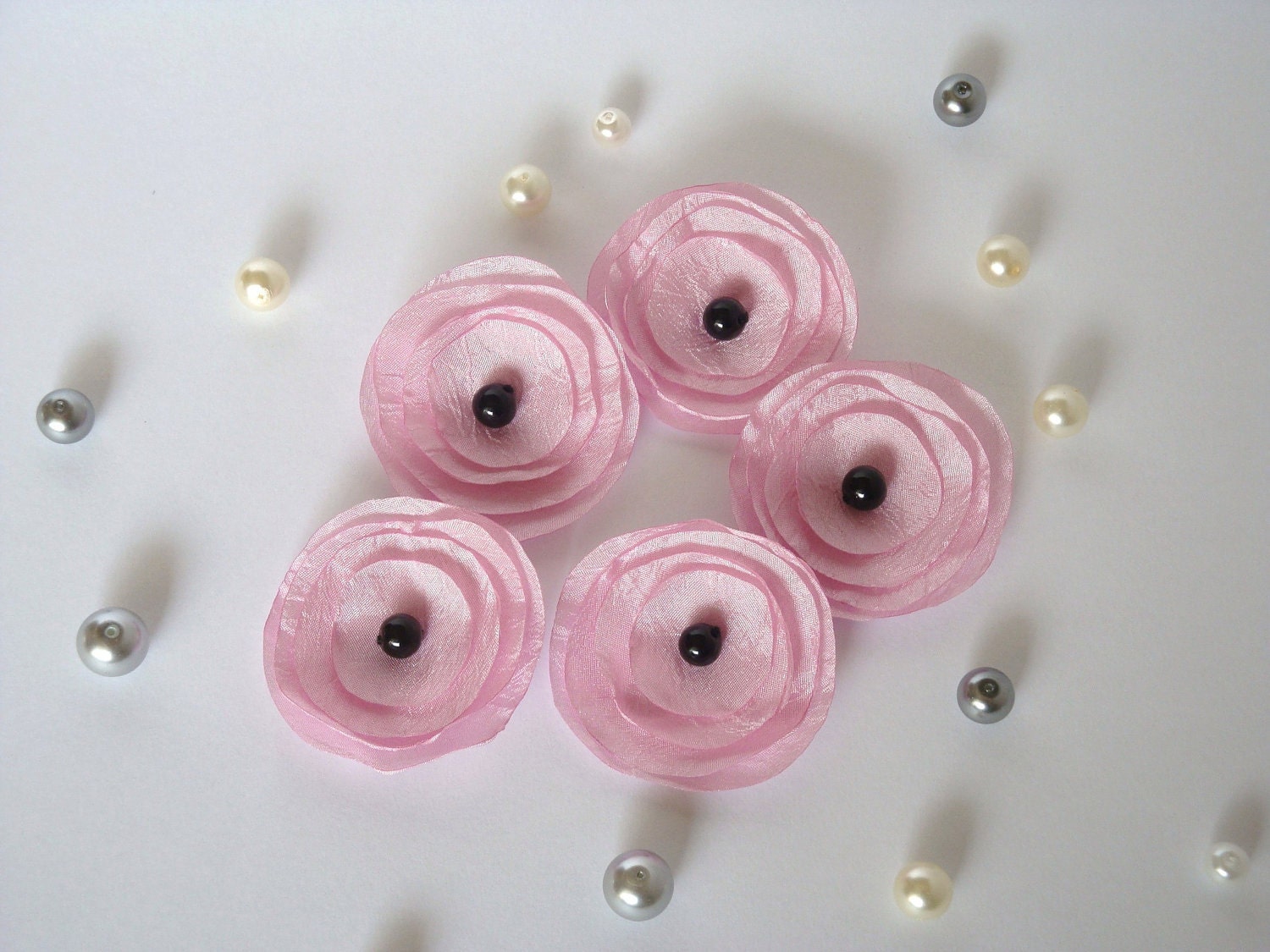 Pink  Poppies Embellishment