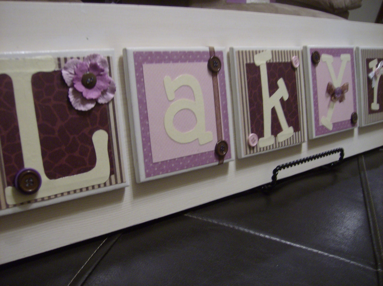 Jacana Customized Nursery Name Sign Plaque - Personalized Name Sign - Hanging Wall Letters - Baby Kids Personalized Customized Letters
