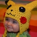 Pikachu Crochet Hat Pattern (Baby, Toddler, and Child sizes)