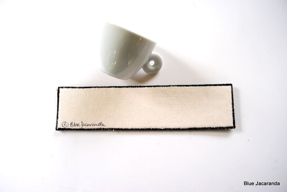 Father's Day Gift - Personalized Burlap Bookmark - Upcycled Coffee Sack - Eco Friendly