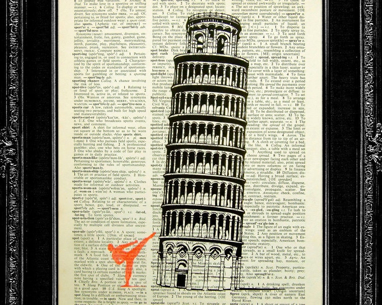 DIGITAL PRINT, GICLEE Print, Wall Hanging, Drawing Illustration, Painting, Poster, Geekery Cool Gift for Men, Book Art Print- Kung Fu Pisa