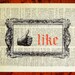 TYPOGRAPHY ART, Typography PRINT, Typography Poster, Typographical Art Painting, Typographic Art Print - Antique Style Facebook Like Button