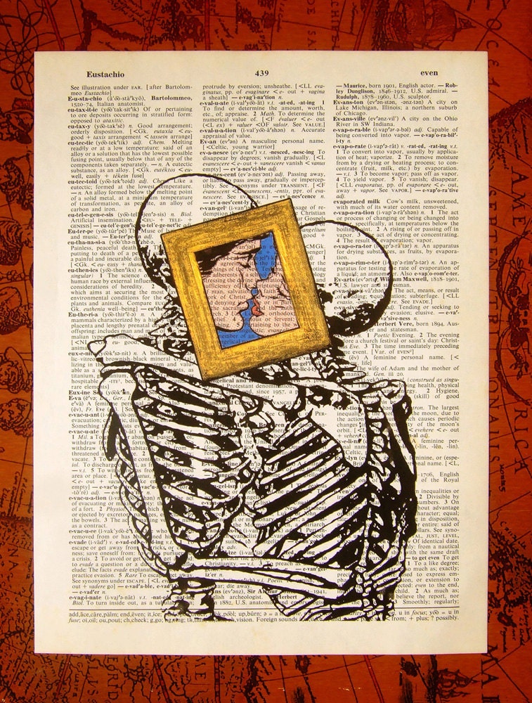 Decorative Art Wall Hanging, Unique Engagement Gift for Him BOOK ART Gift for Man Gift for Her, Home Office Decor, Fun Poster - Forever Kiss