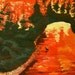 9x12 ORIGINAL Painting - "Forest Fire"
