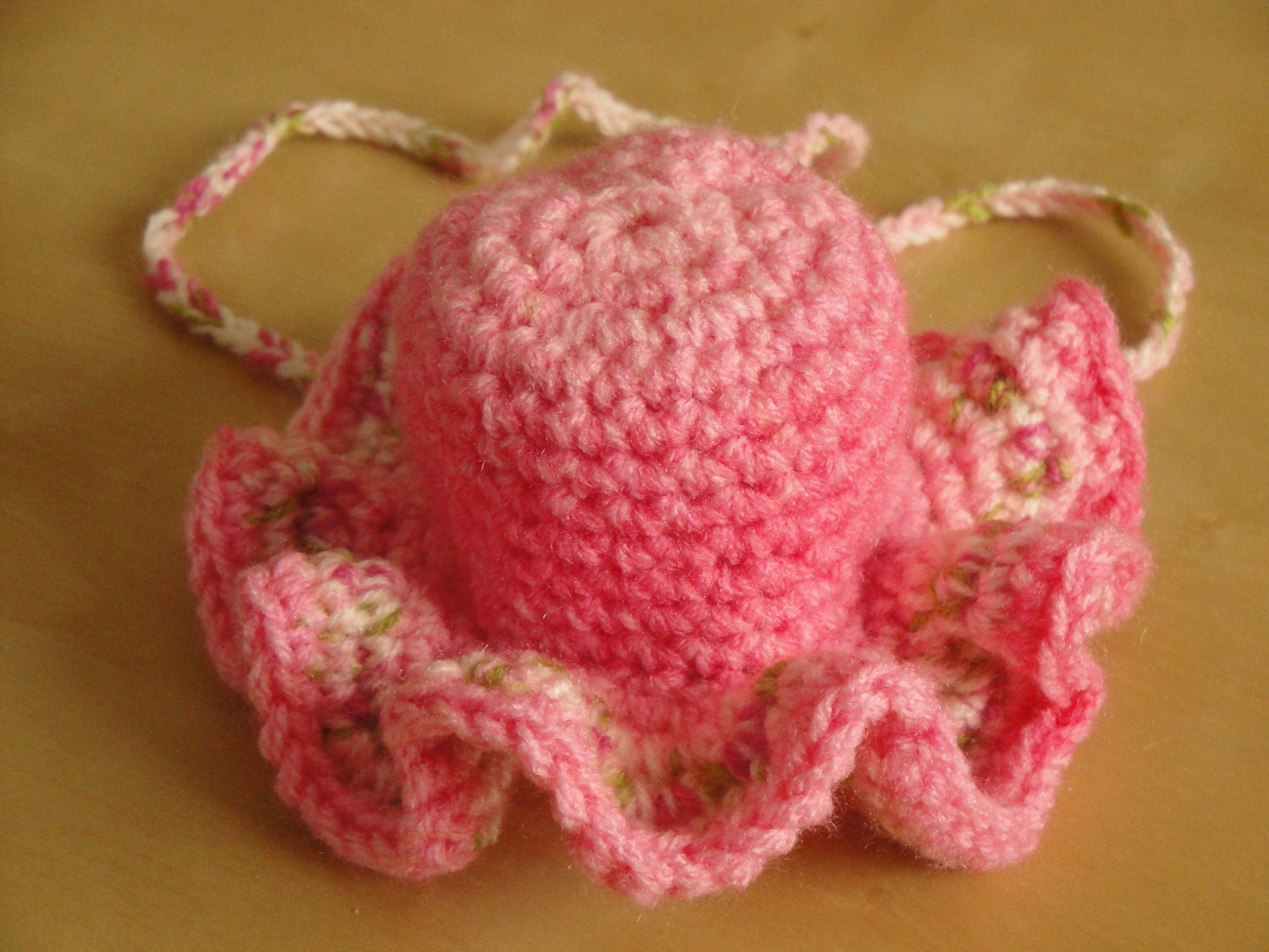 Adorable Rose Hat Headband , soft crochet  baby girl accessory, perfect newborn photo prop.
