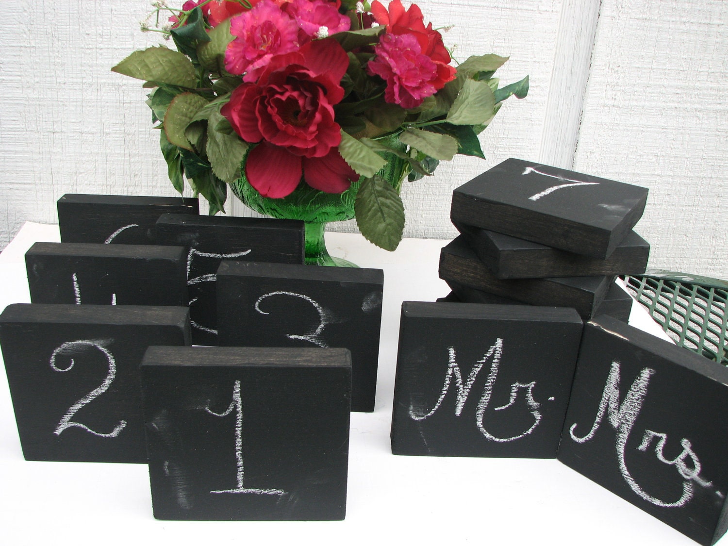 wedding decor Rustic Set Of 15 chalkboard Rustic Wedding Table Numbers( 1- 15) Parties Bridal Showers Table tags Reception Reusable