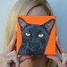 Custom Cat portrait Cat portrait Custom cat portrait Black cat painting Cat art pet portrait cat art work Paintings from Photo's