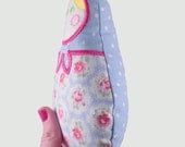Matryoshka plush toy made with Cath Kidston Fabric