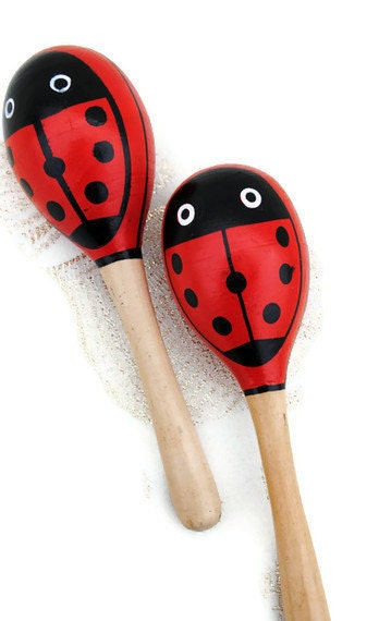 Ladybug maracas