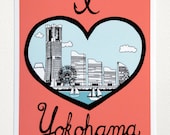 I Heart Yokohama - Illustration by: Taren S. Black